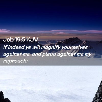 Job 19:5 KJV Free Bible Images