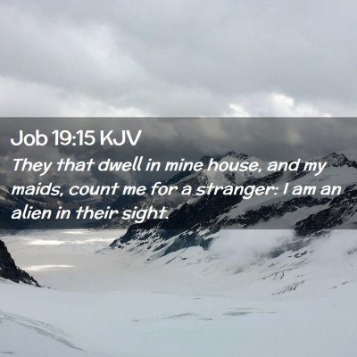 Job 19:15 KJV Free Bible Images