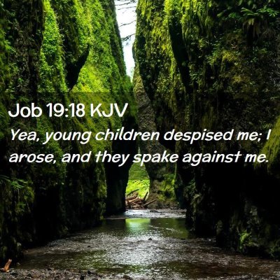 Job 19:18 KJV Free Bible Images