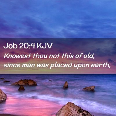 Job 20:4 KJV Free Bible Images