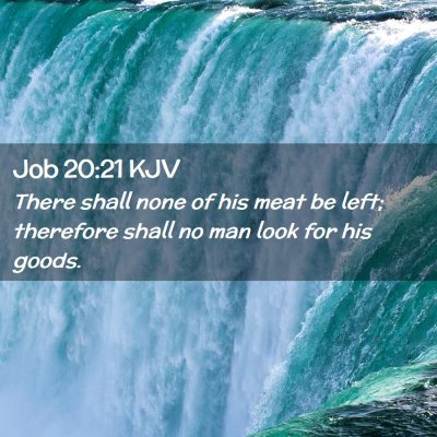 Job 20:21 KJV Free Bible Images