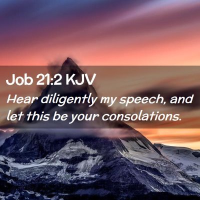 Job 21:2 KJV Free Bible Images