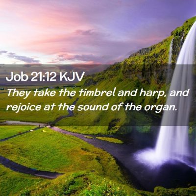 Job 21:12 KJV Free Bible Images