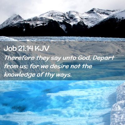 Job 21:14 KJV Free Bible Images