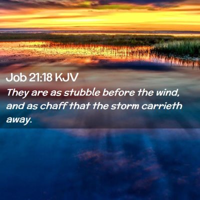 Job 21:18 KJV Free Bible Images