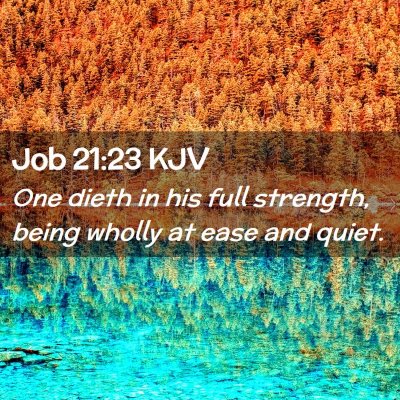 Job 21:23 KJV Free Bible Images