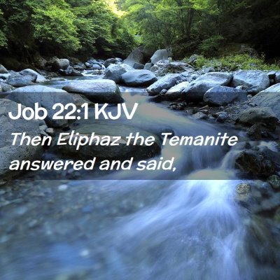 Job 22:1 KJV Free Bible Images