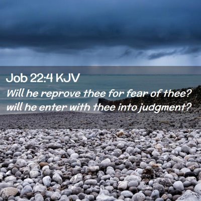 Job 22:4 KJV Free Bible Images