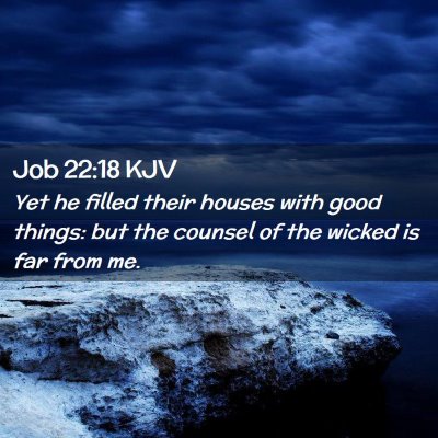 Job 22:18 KJV Free Bible Images