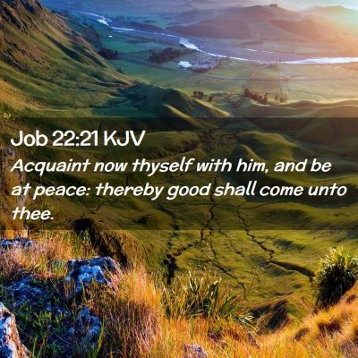 Job 22:21 KJV Free Bible Images