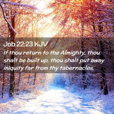 Job 22:23 KJV Free Bible Images