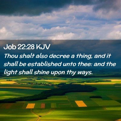 Job 22:28 KJV Free Bible Images