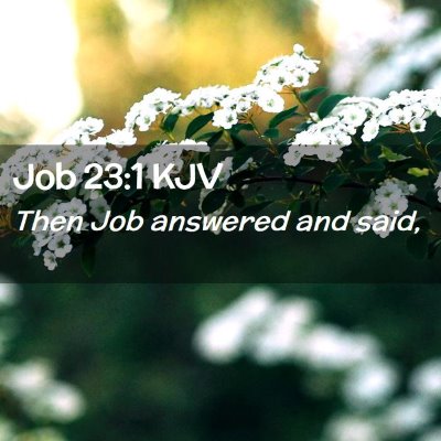 Job 23:1 KJV Free Bible Images