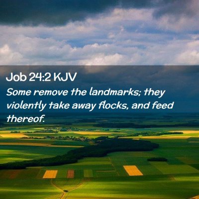 Job 24:2 KJV Free Bible Images