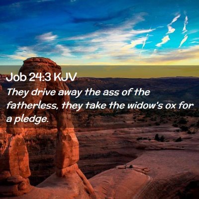 Job 24:3 KJV Free Bible Images