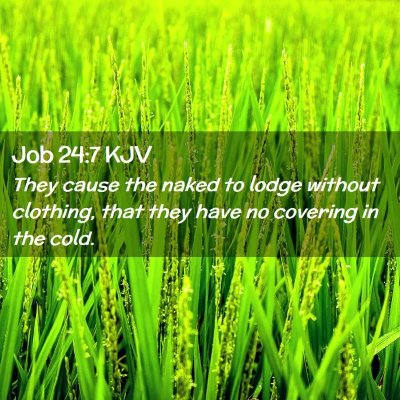 Job 24:7 KJV Free Bible Images