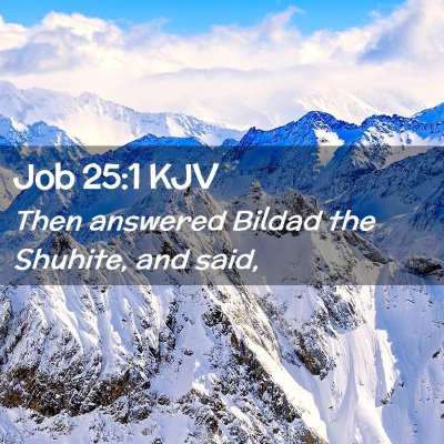 Job 25:1 KJV Free Bible Images