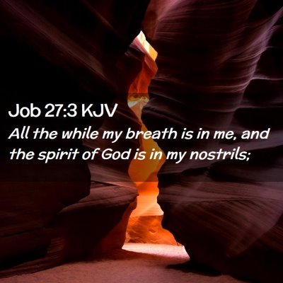 Job 27:3 KJV Free Bible Images