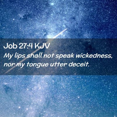 Job 27:4 KJV Free Bible Images