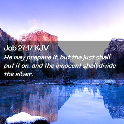 Job 27:17 KJV Free Bible Images