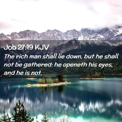 Job 27:19 KJV Free Bible Images