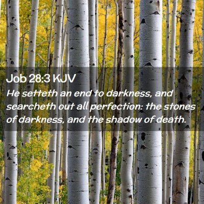 Job 28:3 KJV Free Bible Images