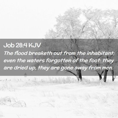 Job 28:4 KJV Free Bible Images