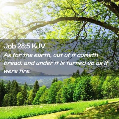 Job 28:5 KJV Free Bible Images