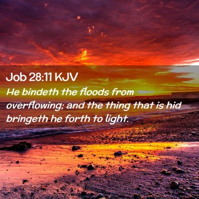 Job 28:11 KJV Free Bible Images