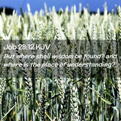 Job 28:12 KJV Free Bible Images