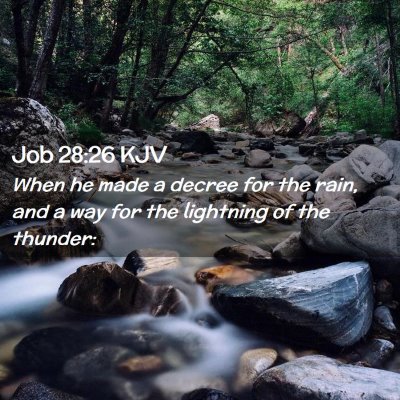 Job 28:26 KJV Free Bible Images