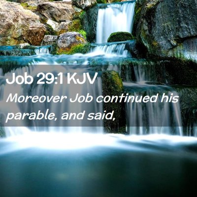 Job 29:1 KJV Free Bible Images