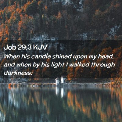 Job 29:3 KJV Free Bible Images