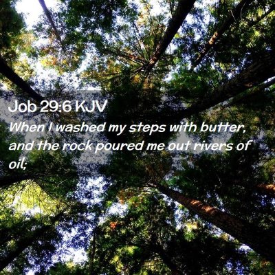 Job 29:6 KJV Free Bible Images