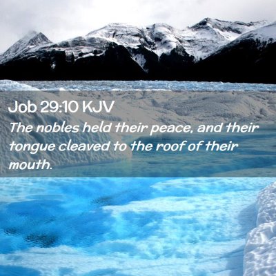 Job 29:10 KJV Free Bible Images