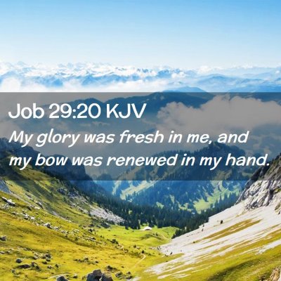 Job 29:20 KJV Free Bible Images