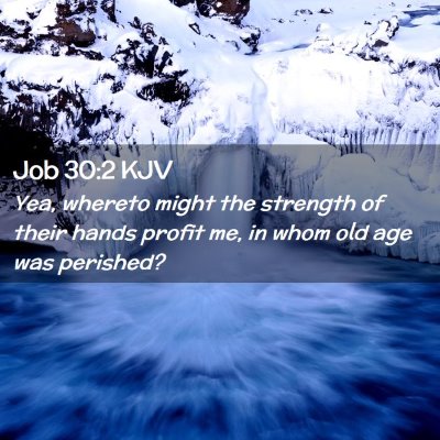 Job 30:2 KJV Free Bible Images