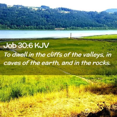 Job 30:6 KJV Free Bible Images