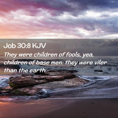 Job 30:8 KJV Free Bible Images