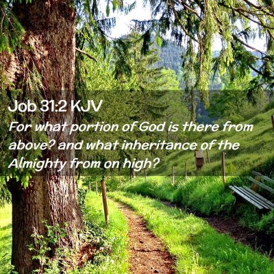 Job 31:2 KJV Free Bible Images