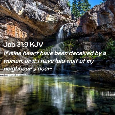 Job 31:9 KJV Free Bible Images