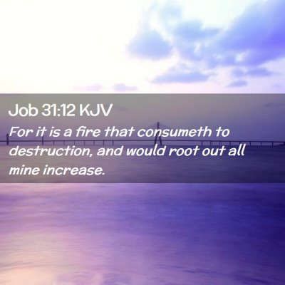 Job 31:12 KJV Free Bible Images