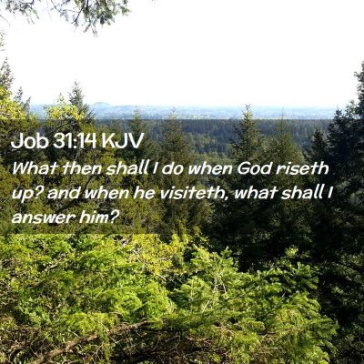 Job 31:14 KJV Free Bible Images