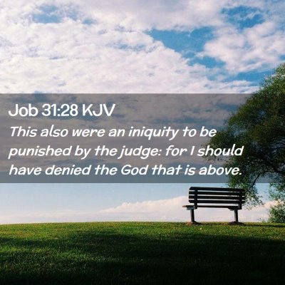 Job 31:28 KJV Free Bible Images