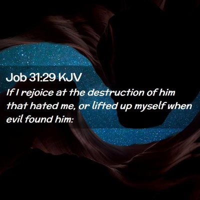 Job 31:29 KJV Free Bible Images