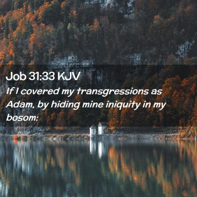 Job 31:33 KJV Free Bible Images