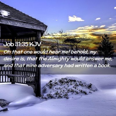 Job 31:35 KJV Free Bible Images