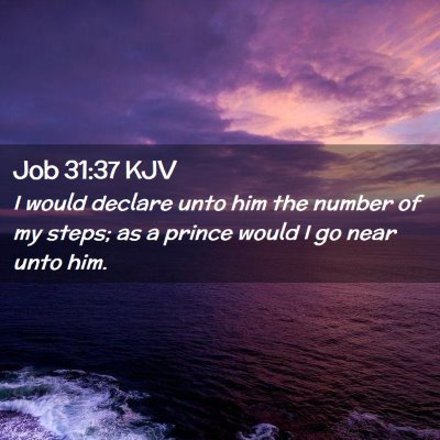 Job 31:37 KJV Free Bible Images