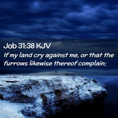 Job 31:38 KJV Free Bible Images