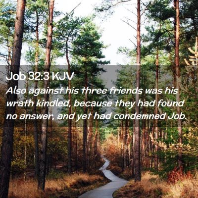 Job 32:3 KJV Free Bible Images